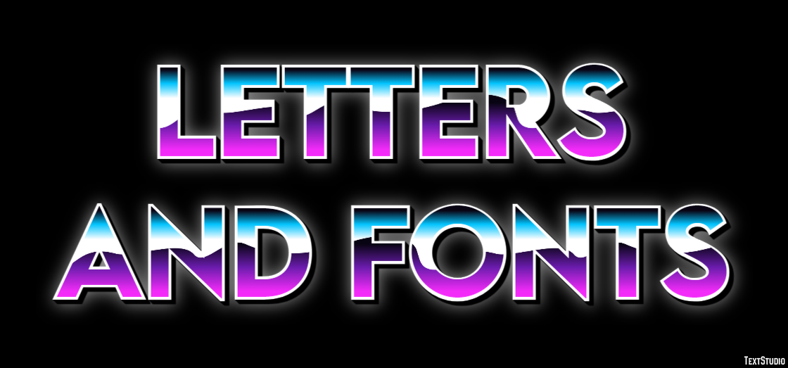 Letters And Fonts Tekst Effect