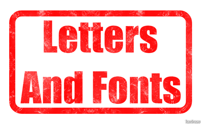 Letters And Fonts Tekst Effect