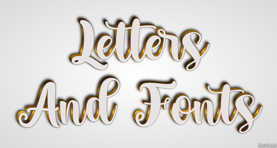 Letters And Fonts Text Effect