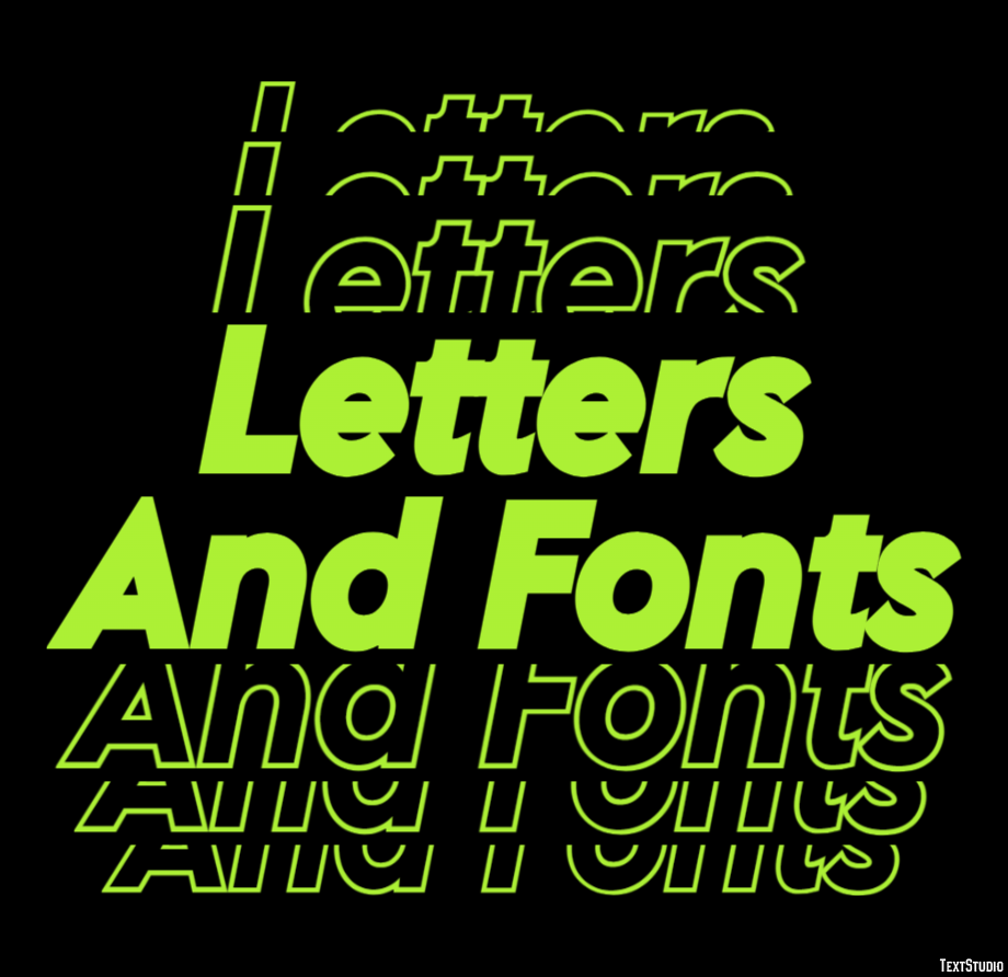 Letters And Fonts Tekst Effect