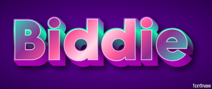 Biddie Text Effect