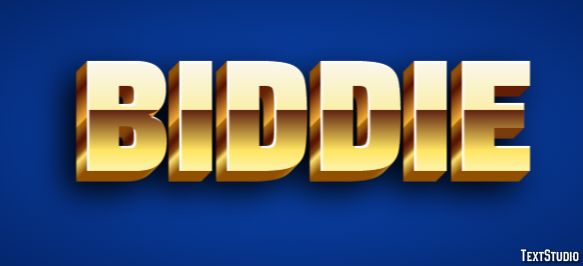 Biddie Text Effect