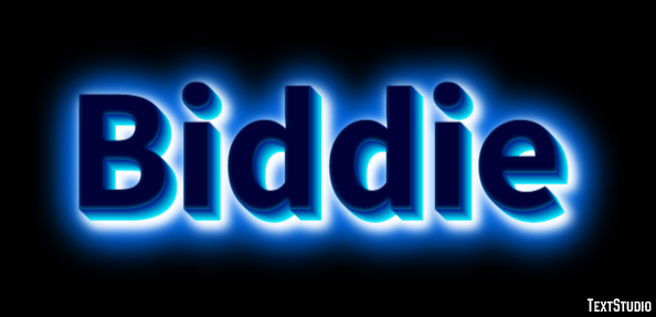 Biddie Text Effect