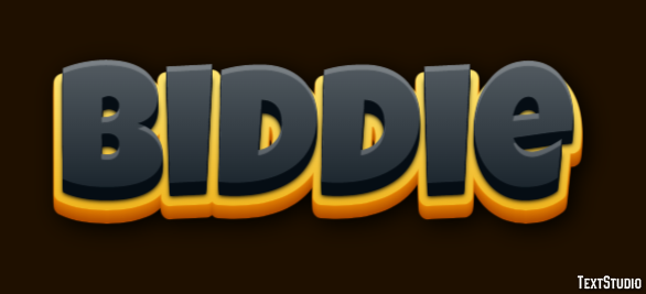 Biddie Texteffekt