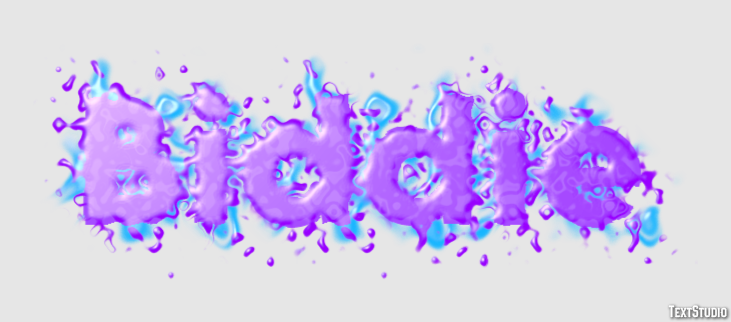 Biddie Efeito de texto