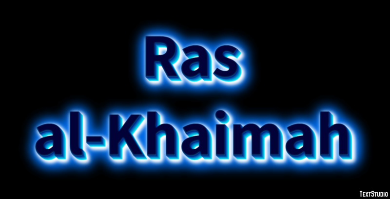 Ras al-Khaimah Texteffekt