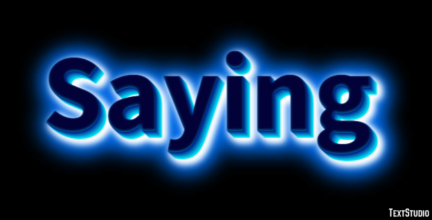 Saying Text Effect