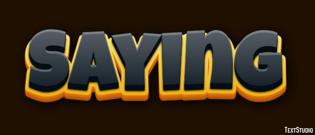 Saying Text Effect