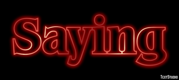 Saying Text Effect