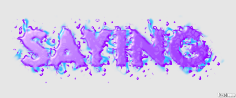 Saying Text Effect