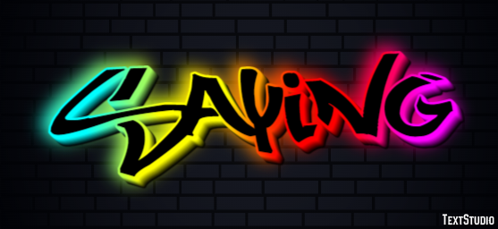 Saying Text Effect
