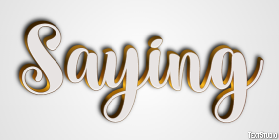Saying Text Effect