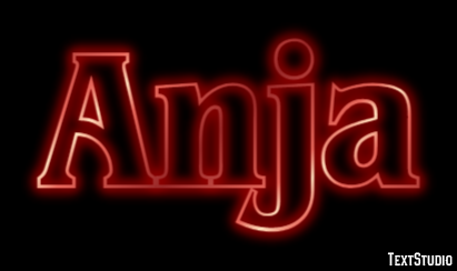 Anja Text effect