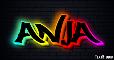 Anja Text effect