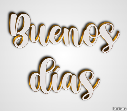 Buenos días Efekt tekstowy
