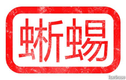 蜥蜴 Texteffekt