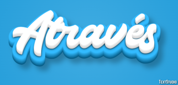 Através テキスト効果