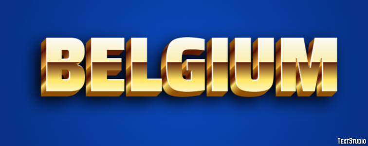 Belgium Эффект текста
