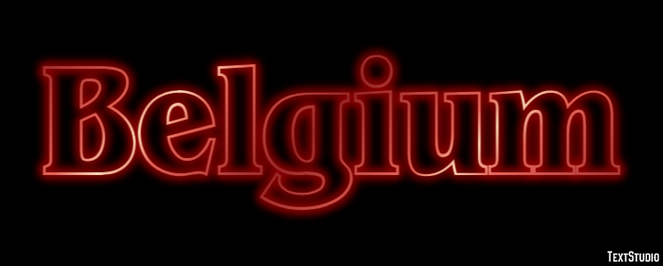 Belgium Text effect