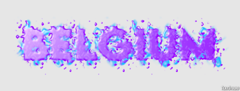 Belgium Text effect