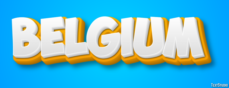 Belgium Text effect