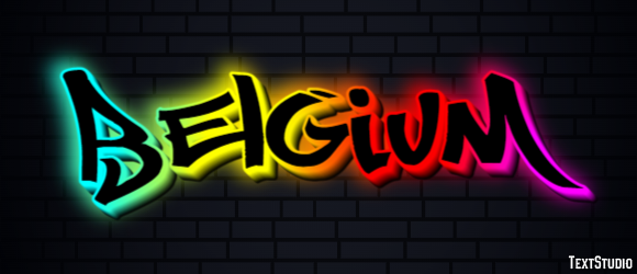 Belgium テキスト効果