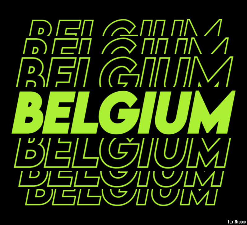 Belgium Text Effect