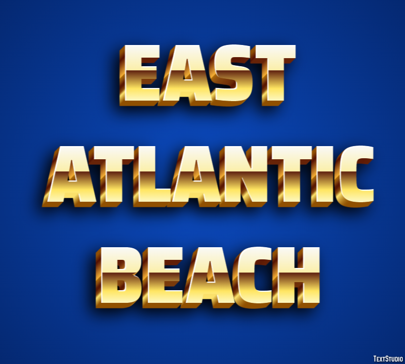 East Atlantic Beach Efekt tekstowy