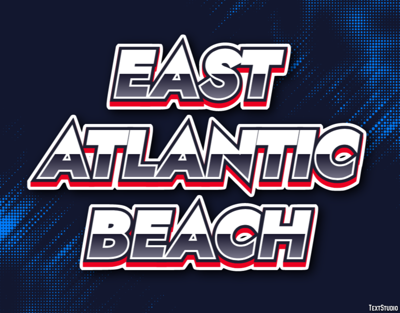East Atlantic Beach Efekt tekstowy