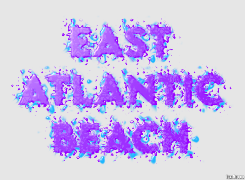 East Atlantic Beach Efekt tekstowy