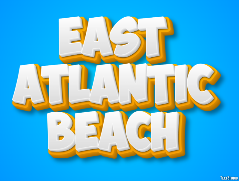 East Atlantic Beach Efekt tekstowy