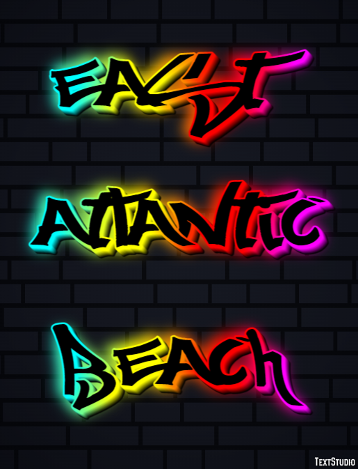 East Atlantic Beach Efekt tekstowy