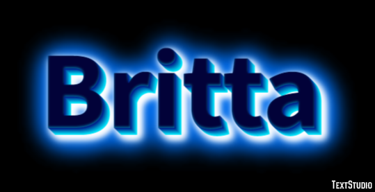 Britta Text effect
