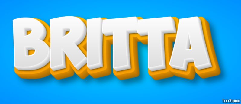 Britta Text effect