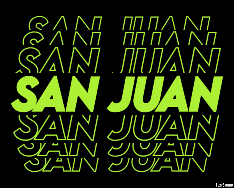 San Juan Efekt tekstowy