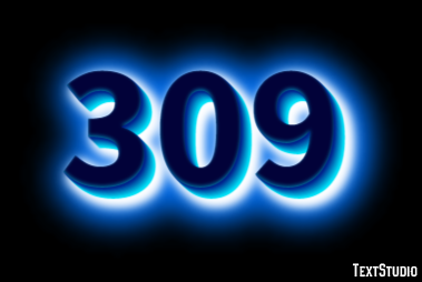 309 Efecto de Texto