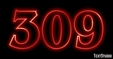 309 Эффект текста