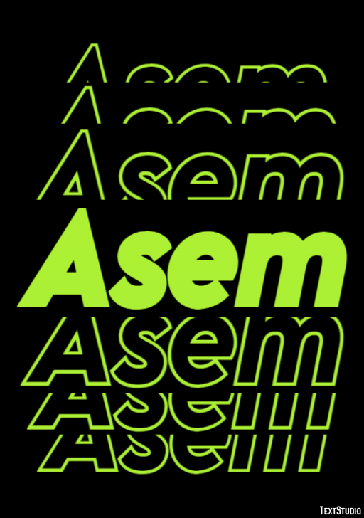 Asem Text Effect