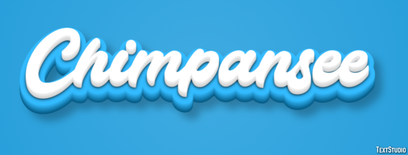 Chimpansee Texteffekt