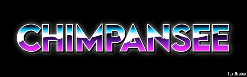 Chimpansee Texteffekt