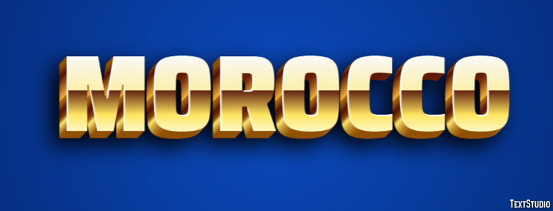 Morocco Text Effect