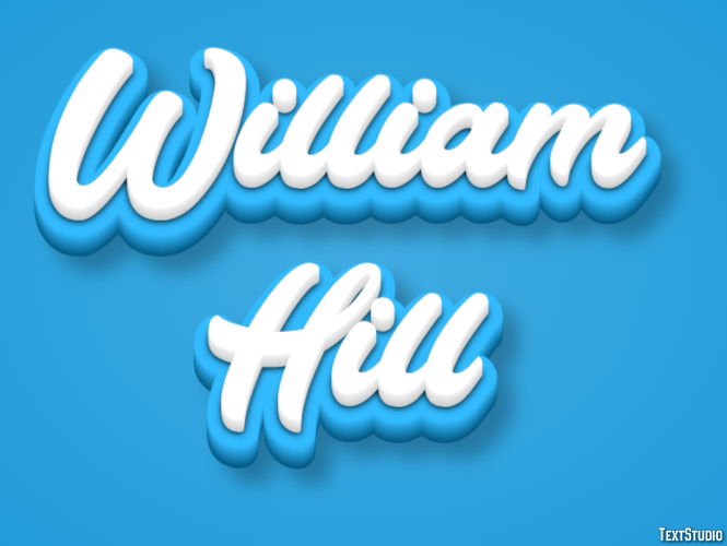 William Hill Texteffekt