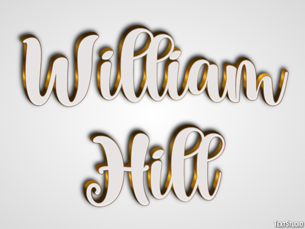 William Hill Texteffekt