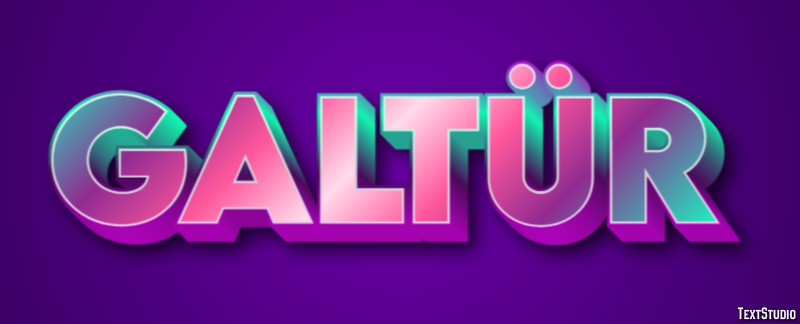 Galtür Tekst Effect