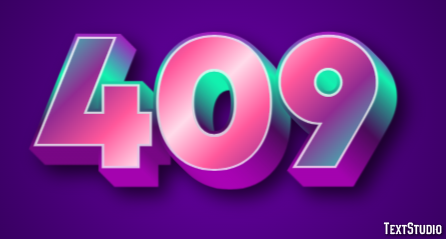 409 Text Effect