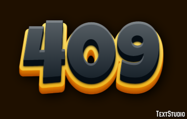 409 Text Effect
