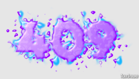 409 Text Effect