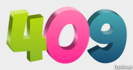 409 Text Effect