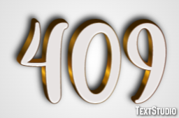 409 Text Effect