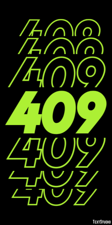 409 Text Effect
